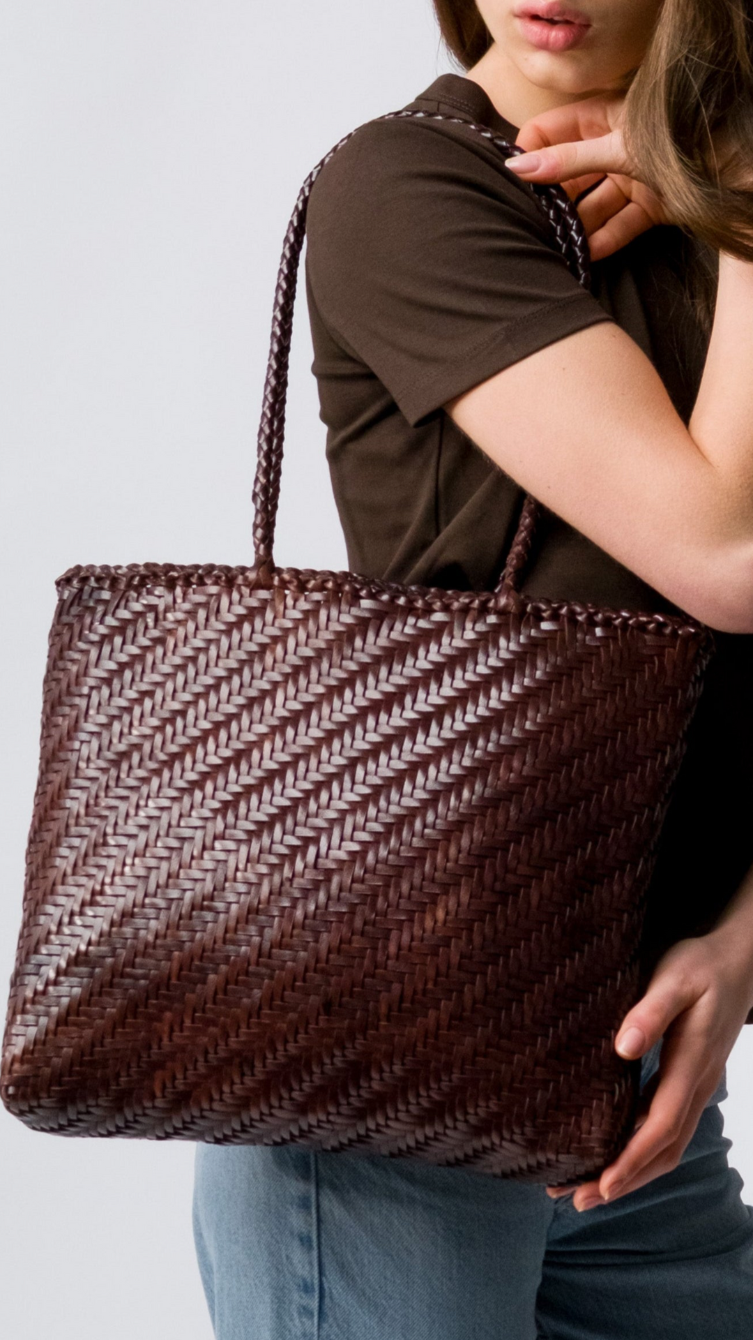 Rhia Woven Leather Tote- PRE ORDER