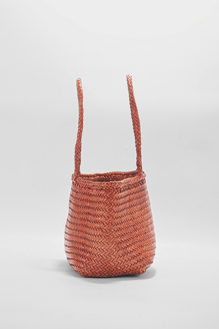 Amora Woven Shoulder Bag- Tan
