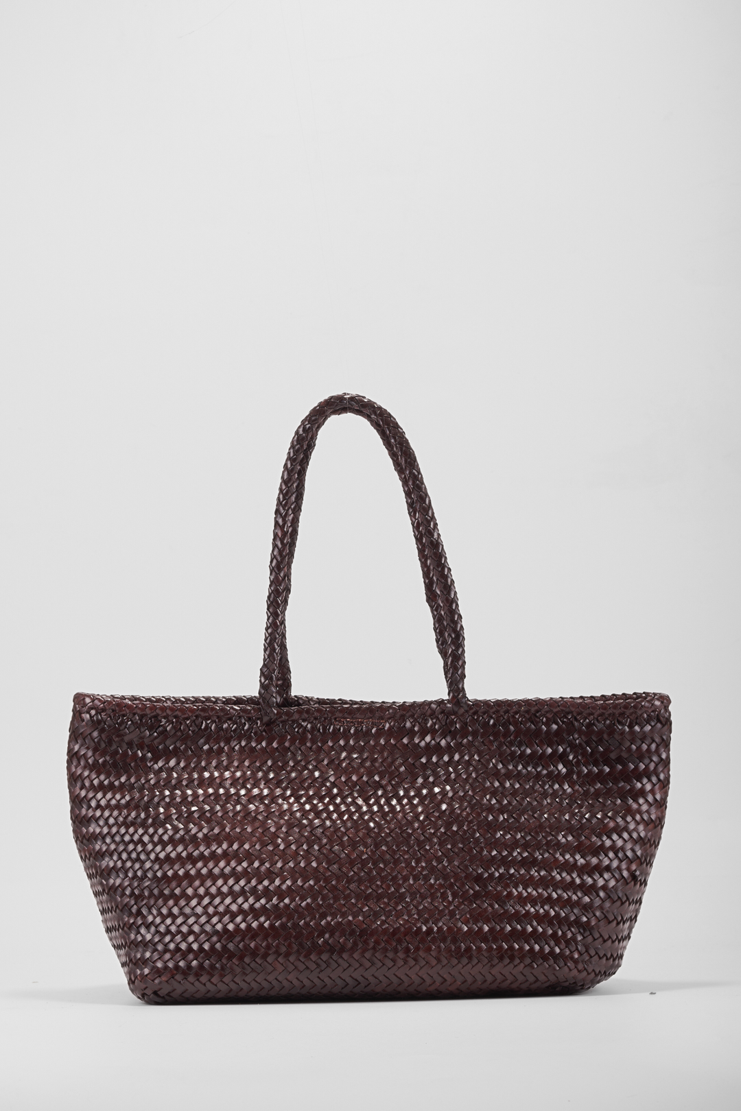 Amora Woven Shoulder Bag- Espresso