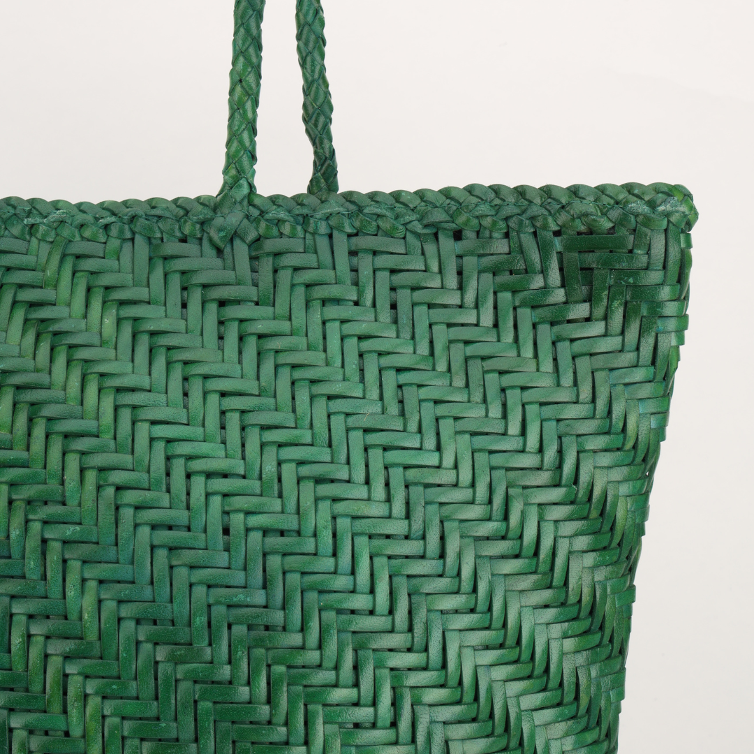 Large Leather Bag- Green