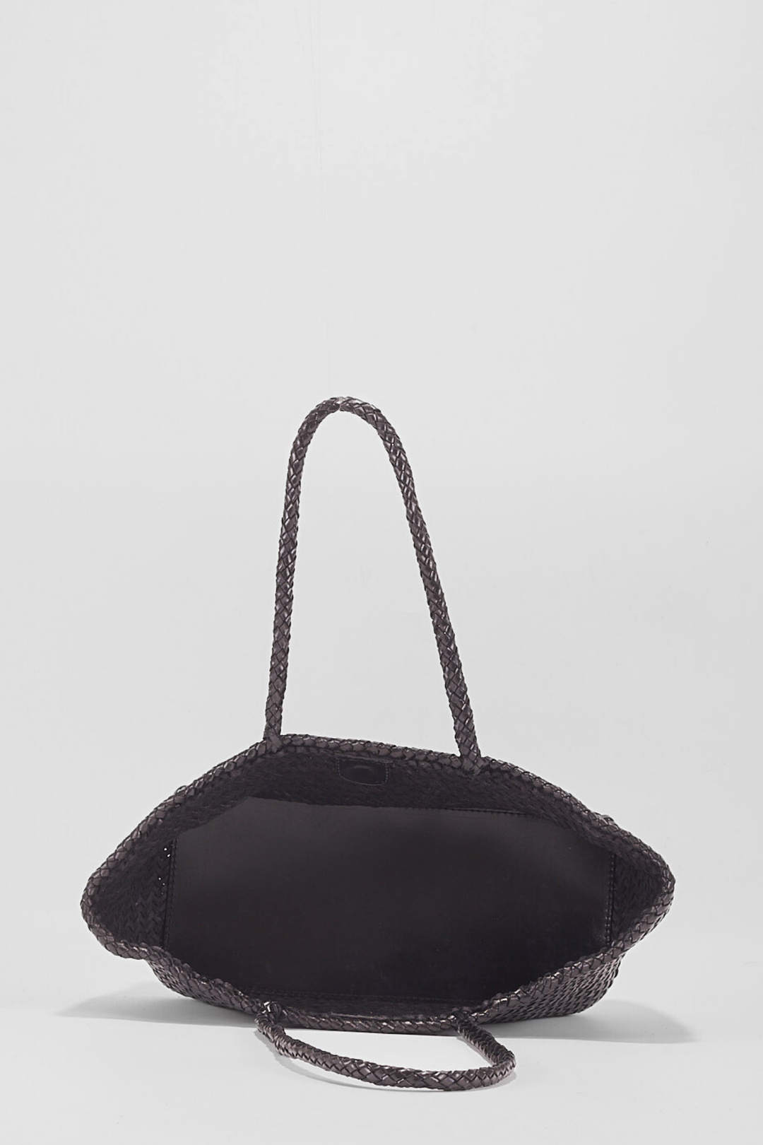 Amora Woven Shoulder Bag- Black