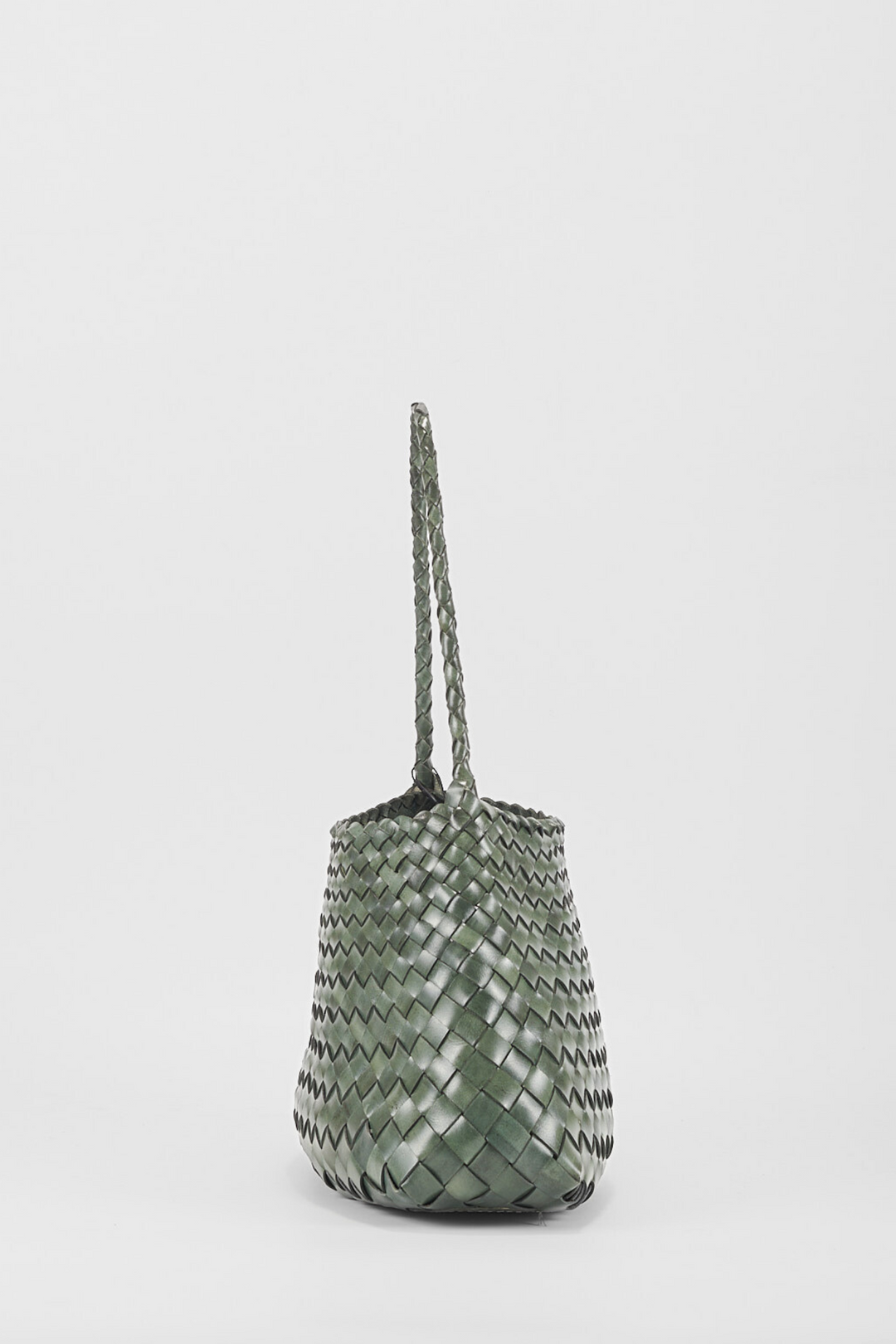 Selina Woven Shoulder Bag- Slate Green