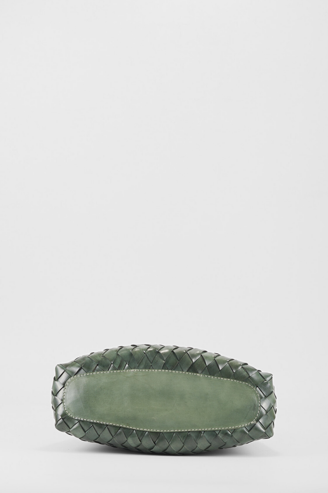 Selina Woven Shoulder Bag- Slate Green