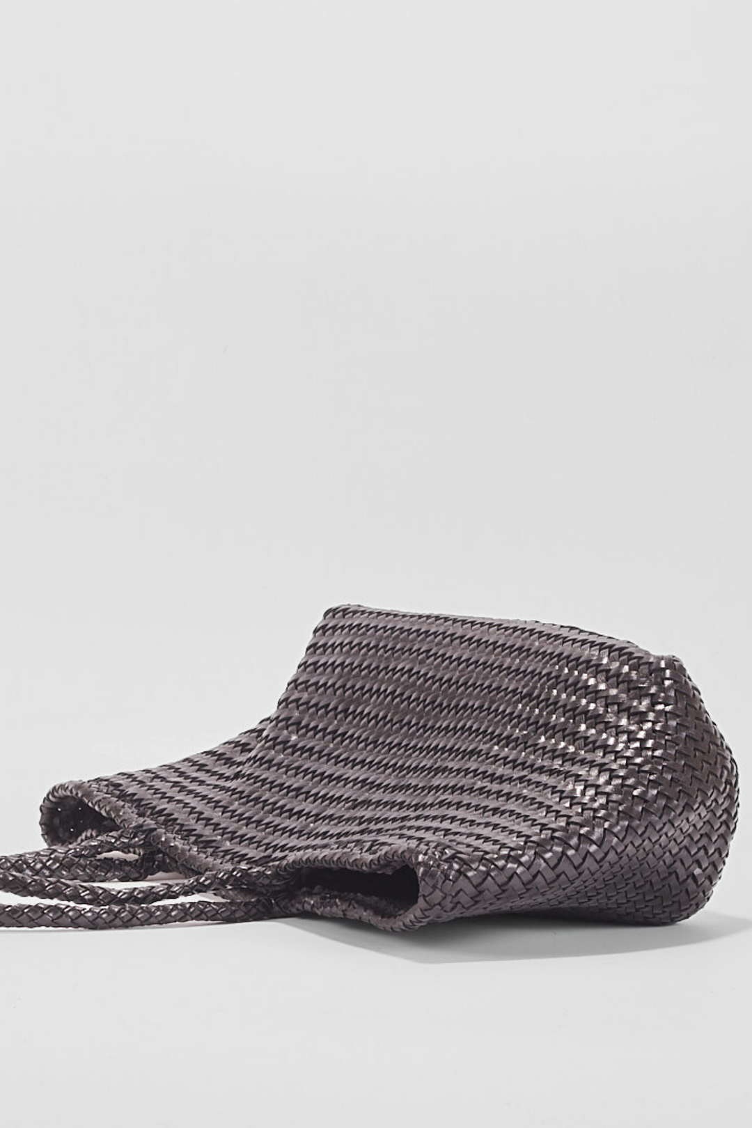 Amora Woven Shoulder Bag- Black