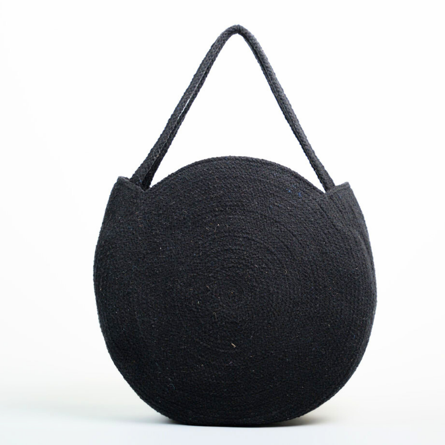 Ridhi Circular Cotton Shoulder Bag Black