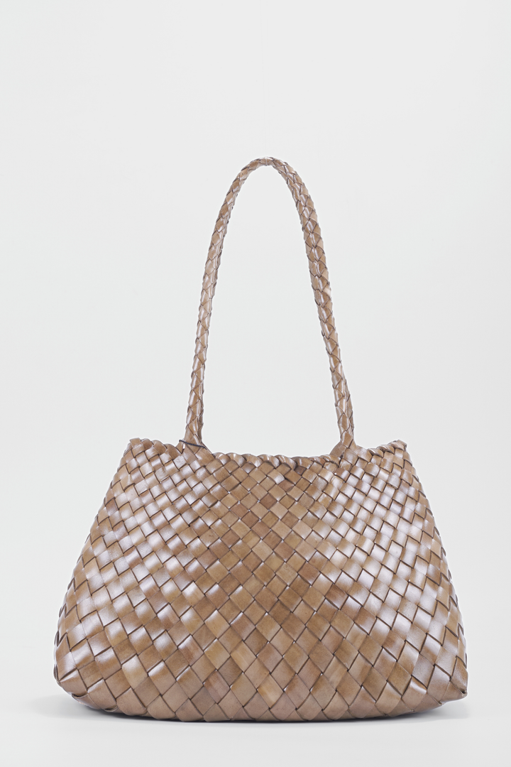 Selina Long Handle Shoulder Bag -Khaki