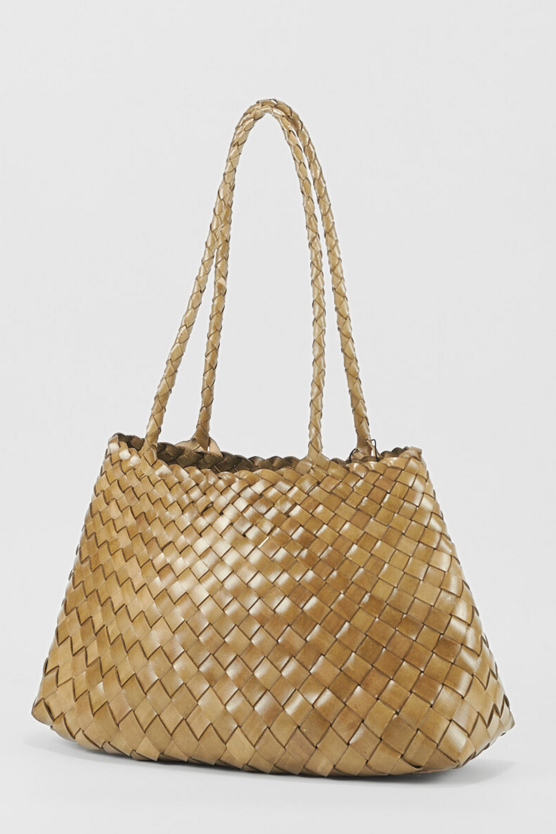 Selina Long Handle Shoulder Bag -Khaki