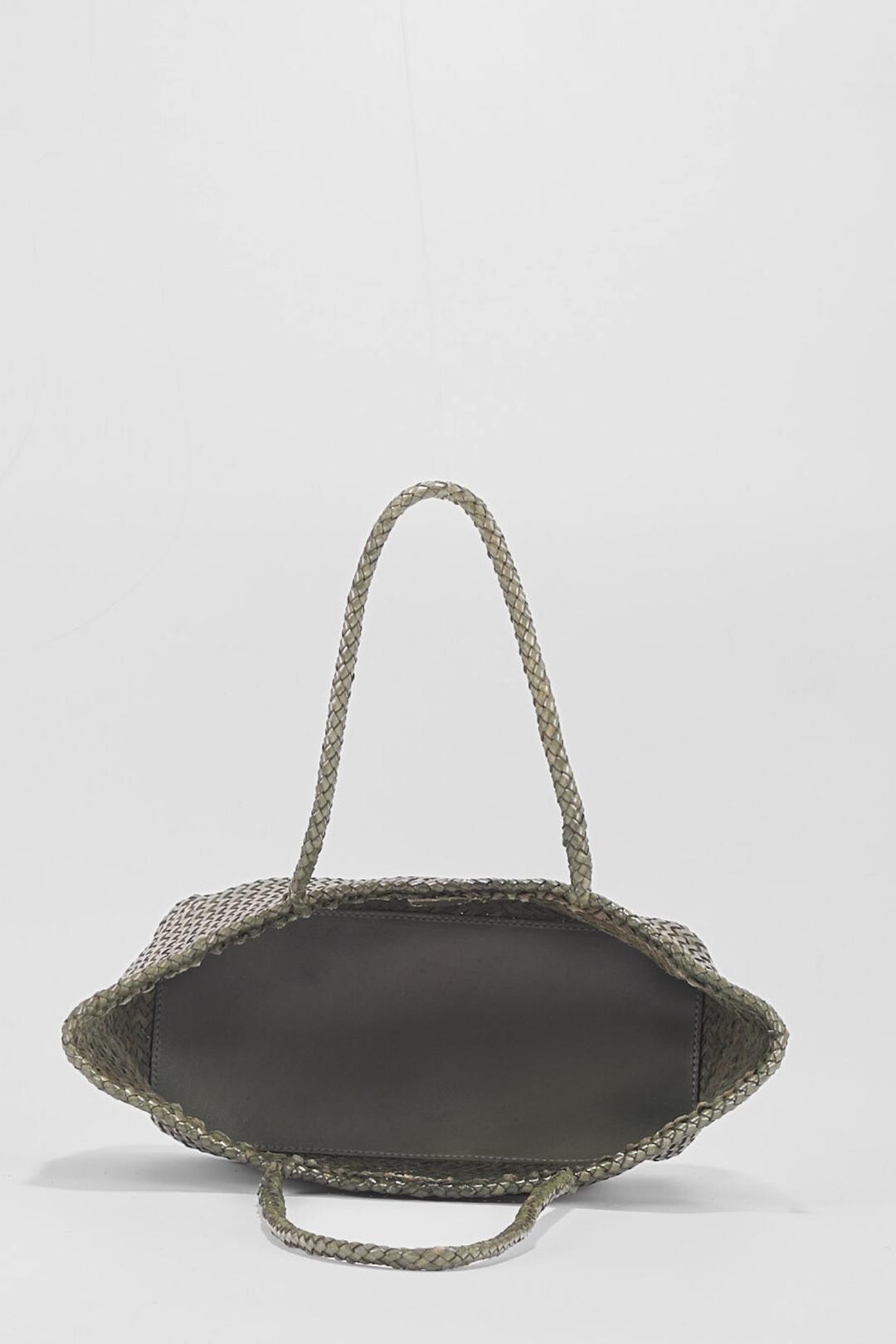 Amora Woven Shoulder Bag- Slate Green