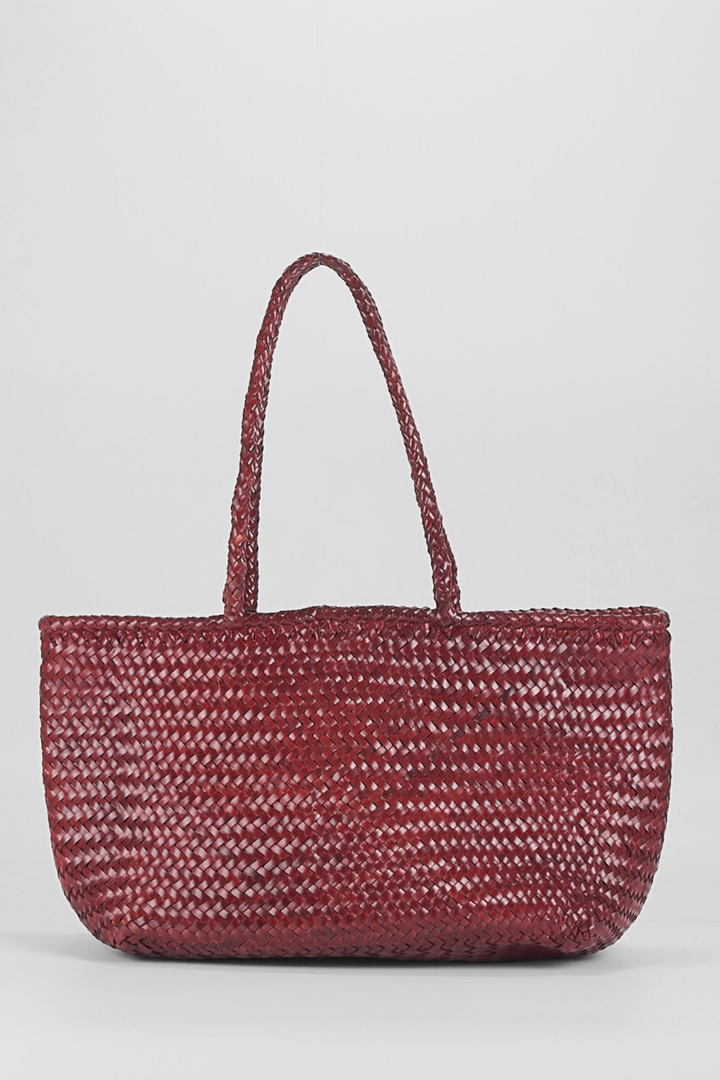 Amora Woven Shoulder Bag- Burgundy- PRE ORDER ETA 3 Weeks