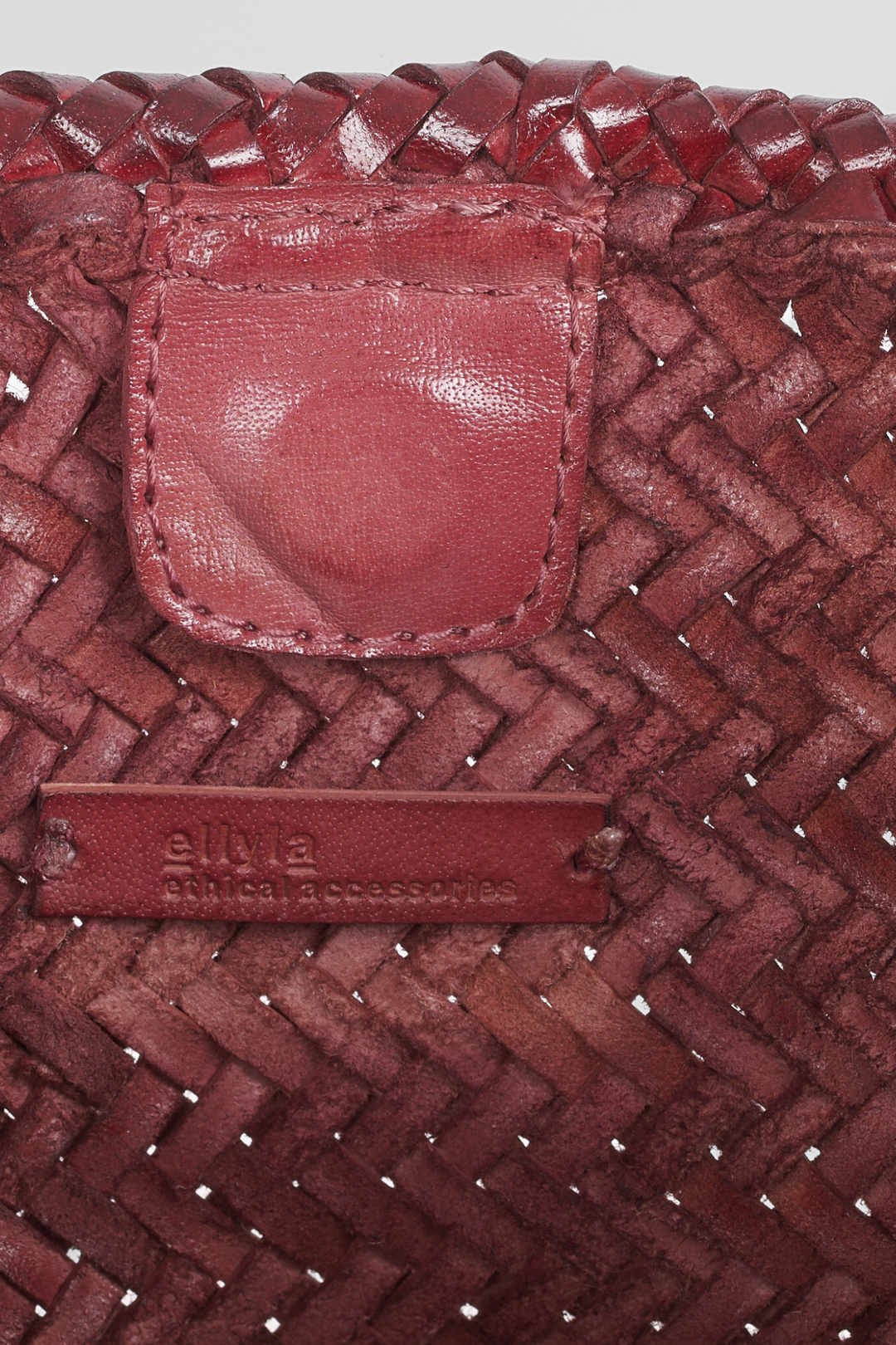 Amora Woven Shoulder Bag- Burgundy- PRE ORDER ETA 3 Weeks