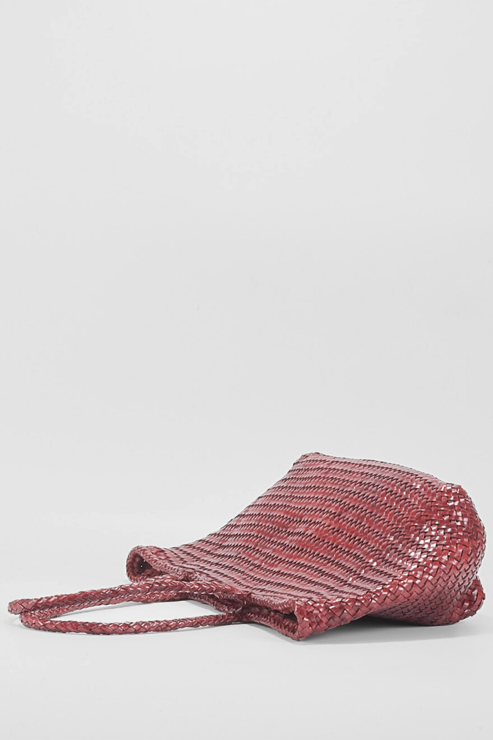 Amora Woven Shoulder Bag- Burgundy- PRE ORDER ETA 3 Weeks