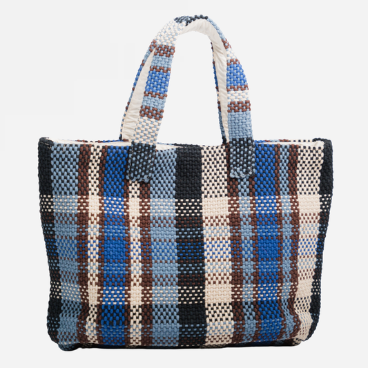 Navi Cotton Handloom Tote Bag- Navy