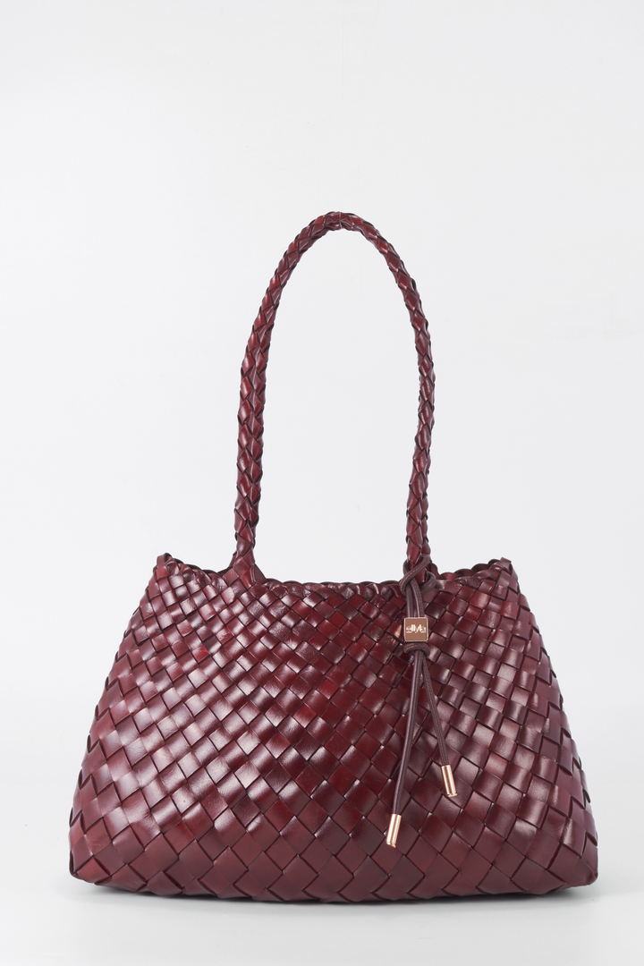 Selina Long Handle Bag - Burgundy