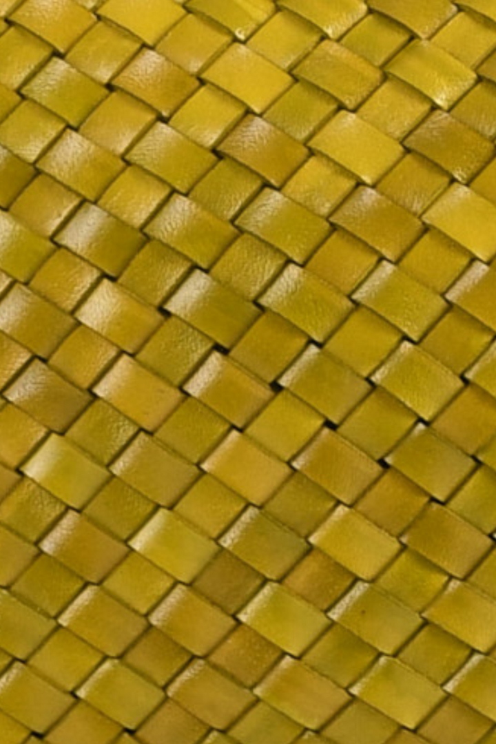 Leia Woven Leather Box Bag