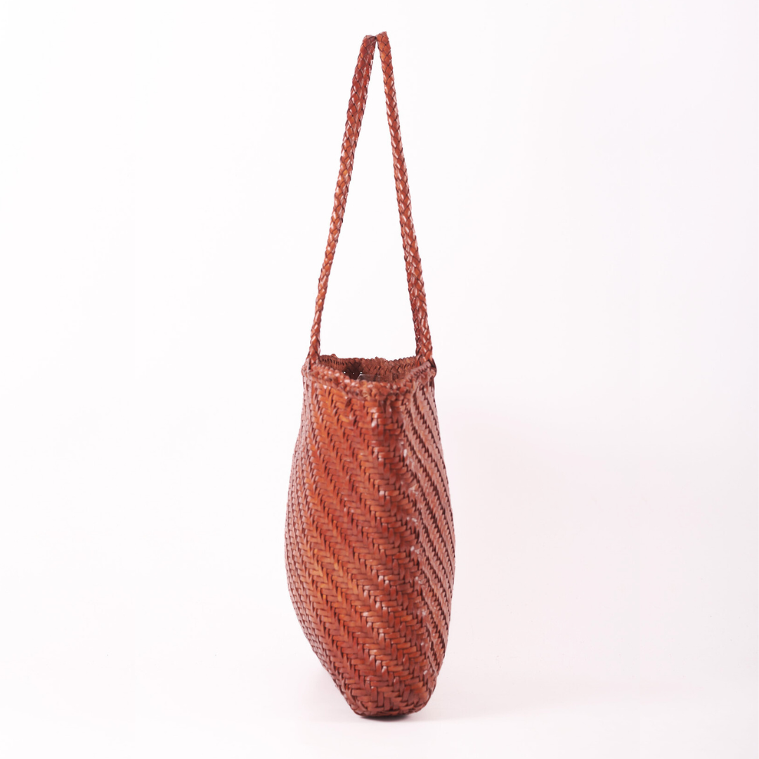 Rhia Woven Leather Tote