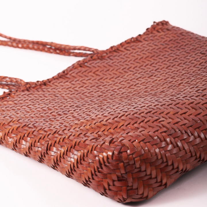 Rhia Woven Leather Tote