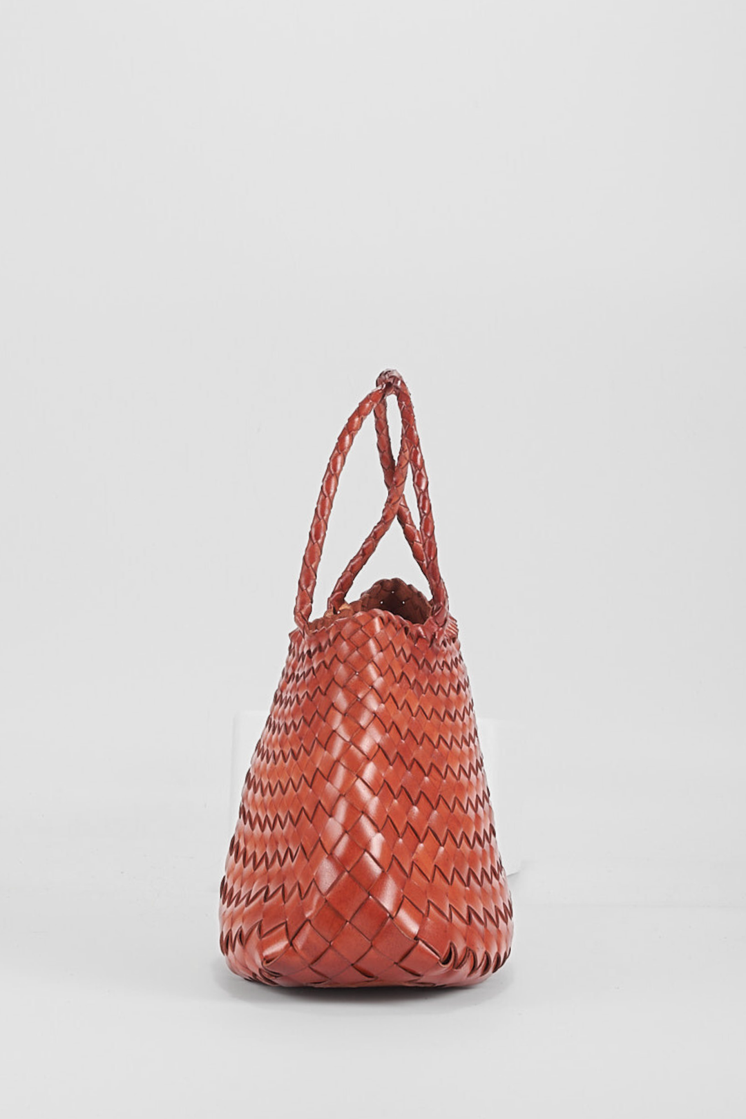 Selina Woven Hand Bag- Tan