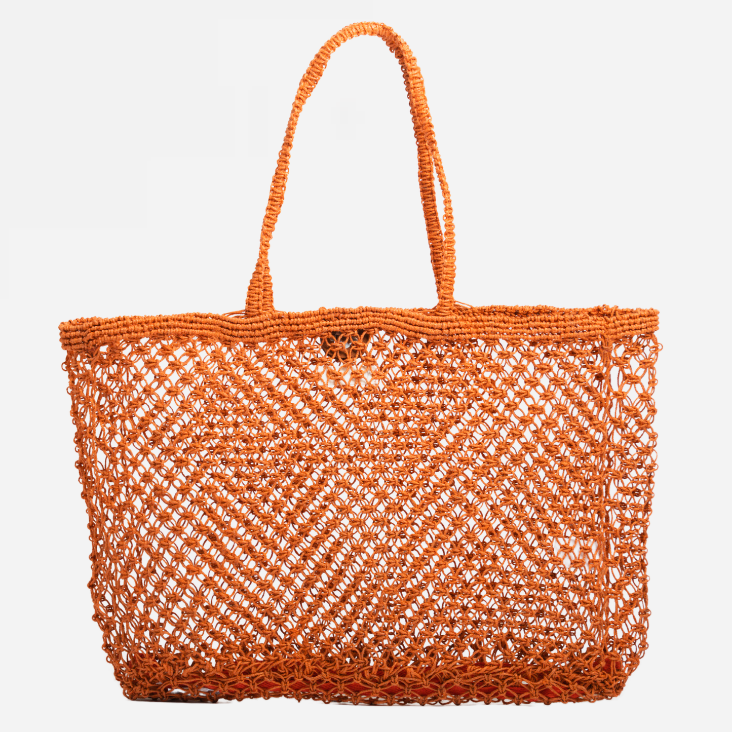 Amara Large Jute  Bag- Orange