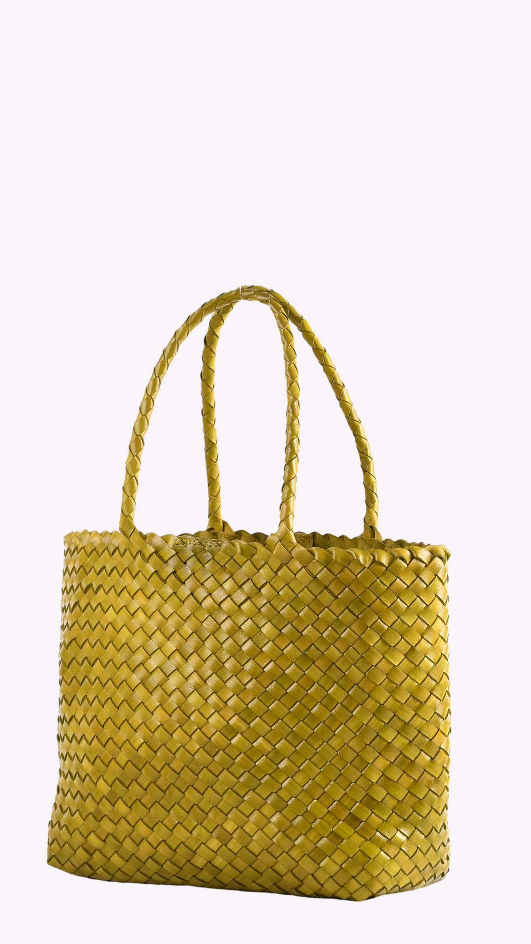 Leia Woven Leather Box Bag- PRE ORDER