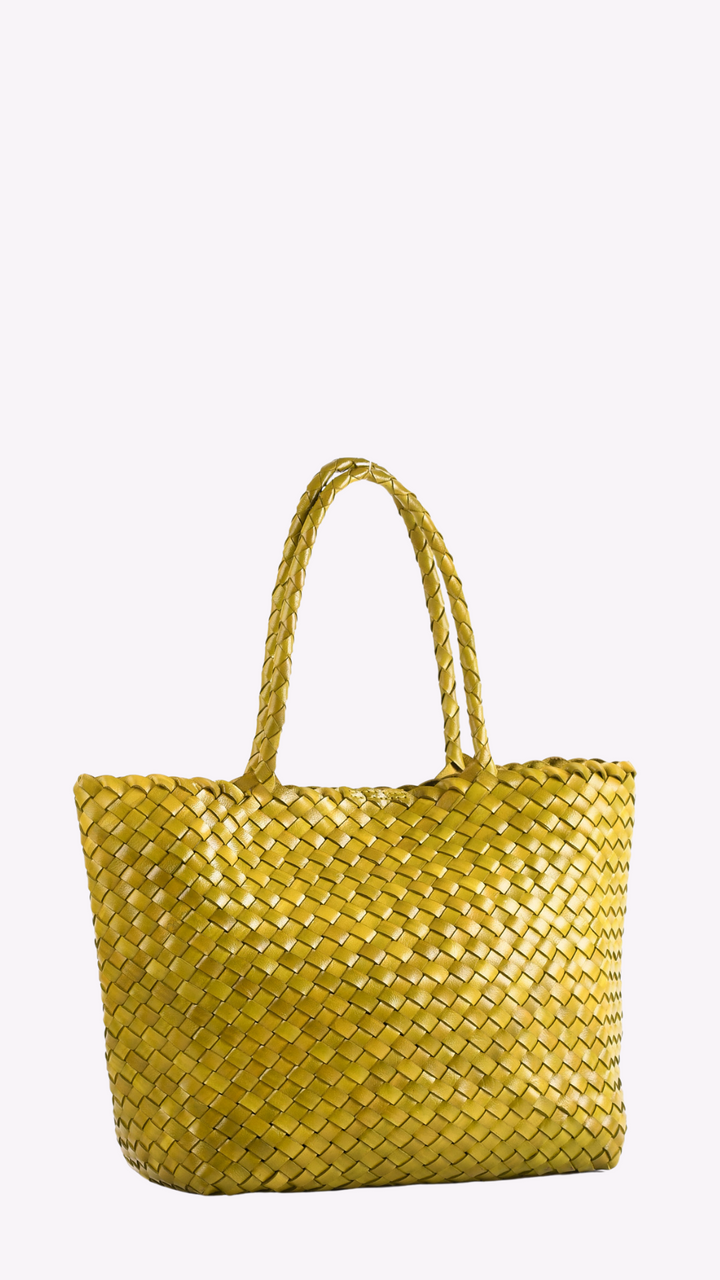 Leia Woven Leather Box Bag- PRE ORDER