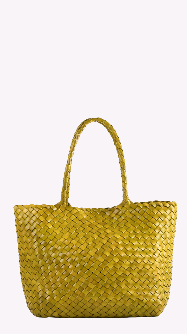 Leia Woven Leather Box Bag- PRE ORDER