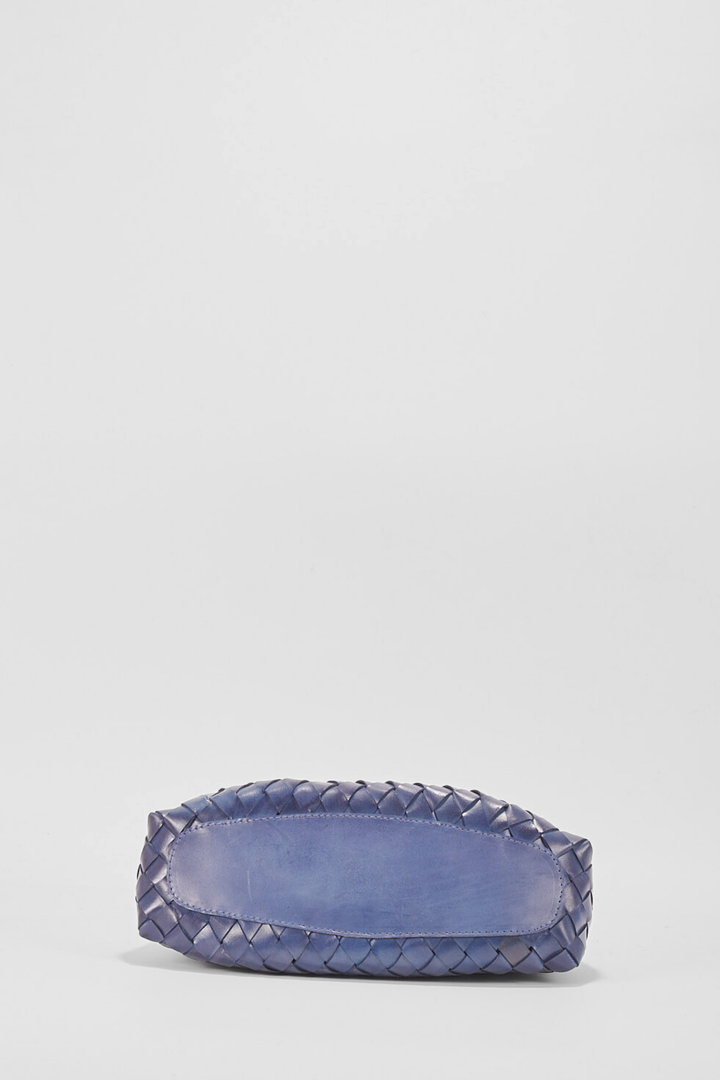 Selina Woven Hand Bag- Blue