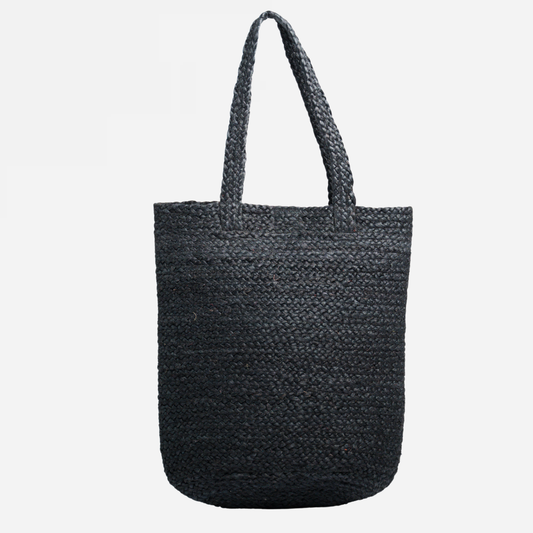 Shyla Soft Jute Bag- Black