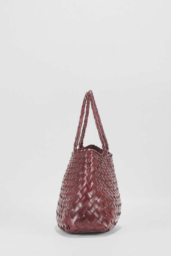 Selina Woven Hand Bag- Burgundy- PRE ORDER ETA 3 weeks