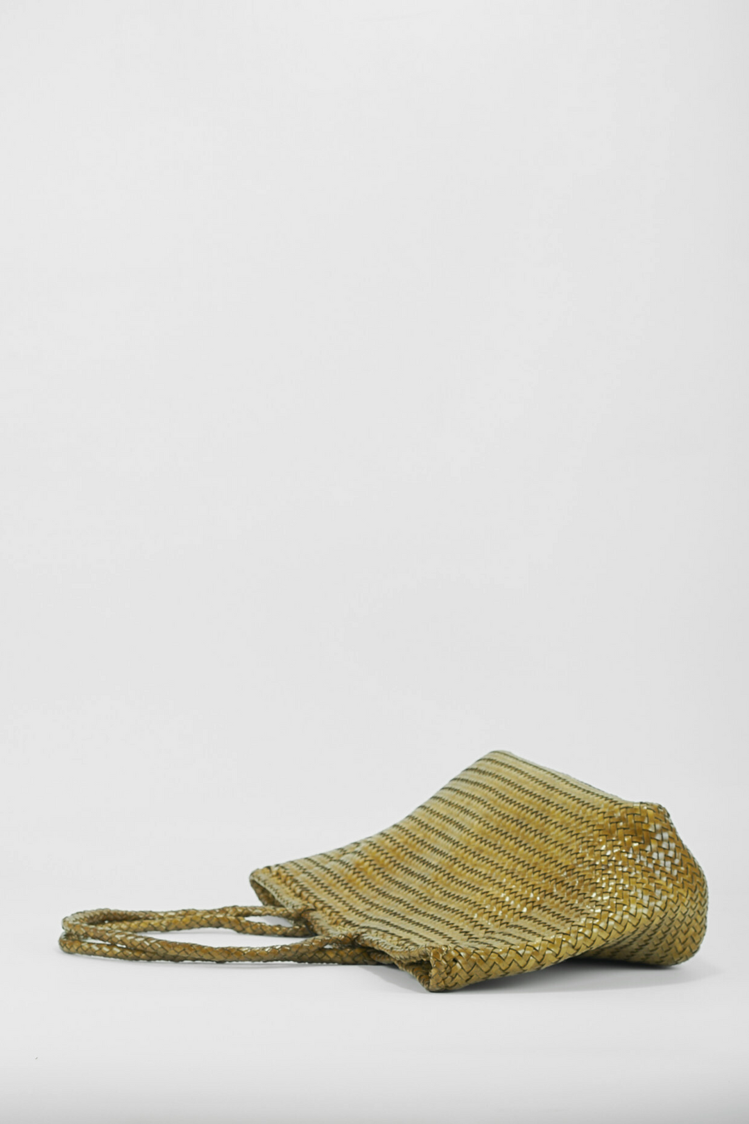 Amora Woven Shoulder Bag- Bamboo Green