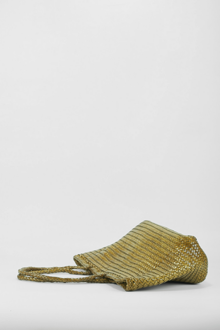 Amora Woven Shoulder Bag- Bamboo Green