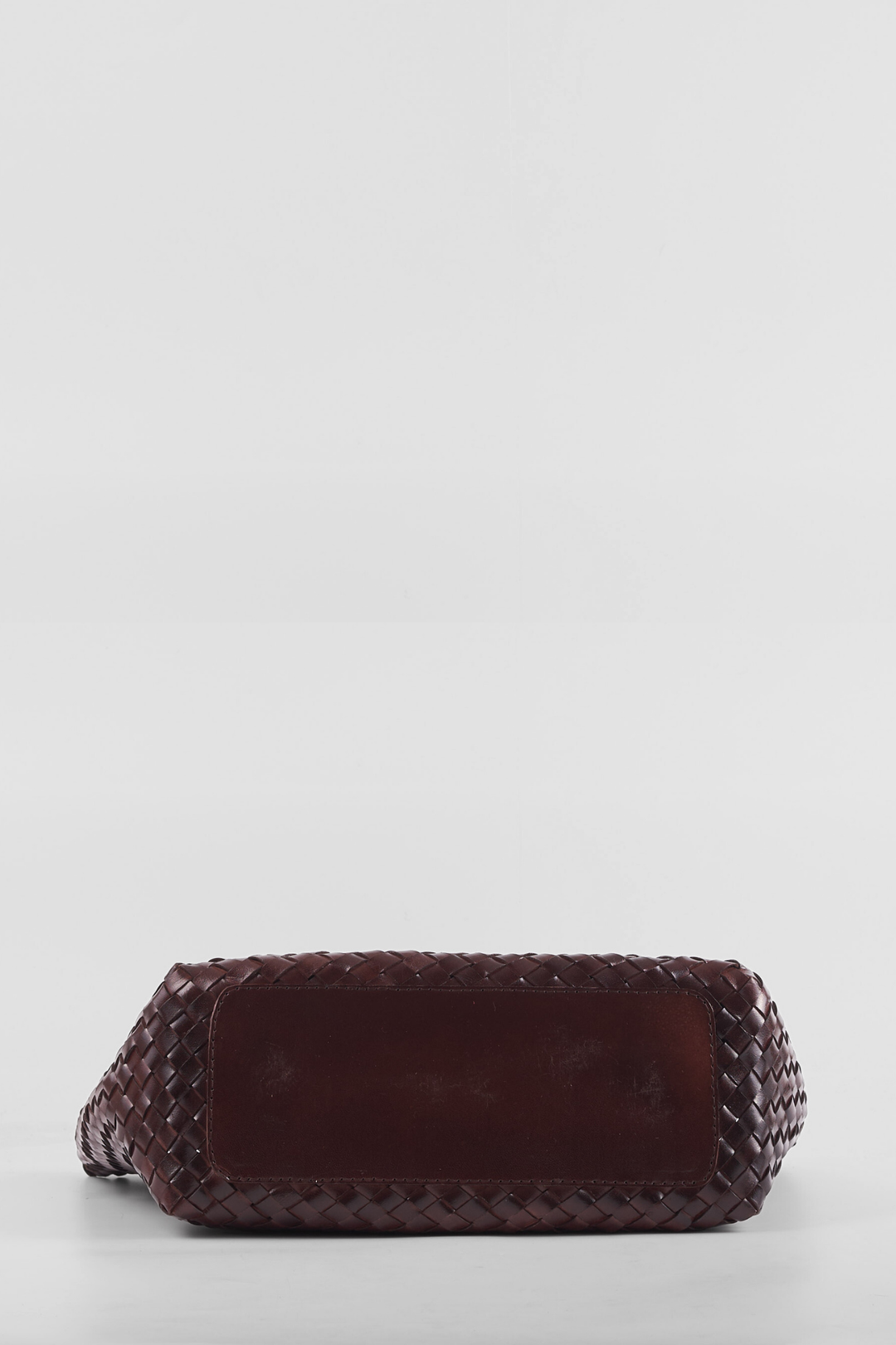 Leia Woven Leather Bag- Espresso