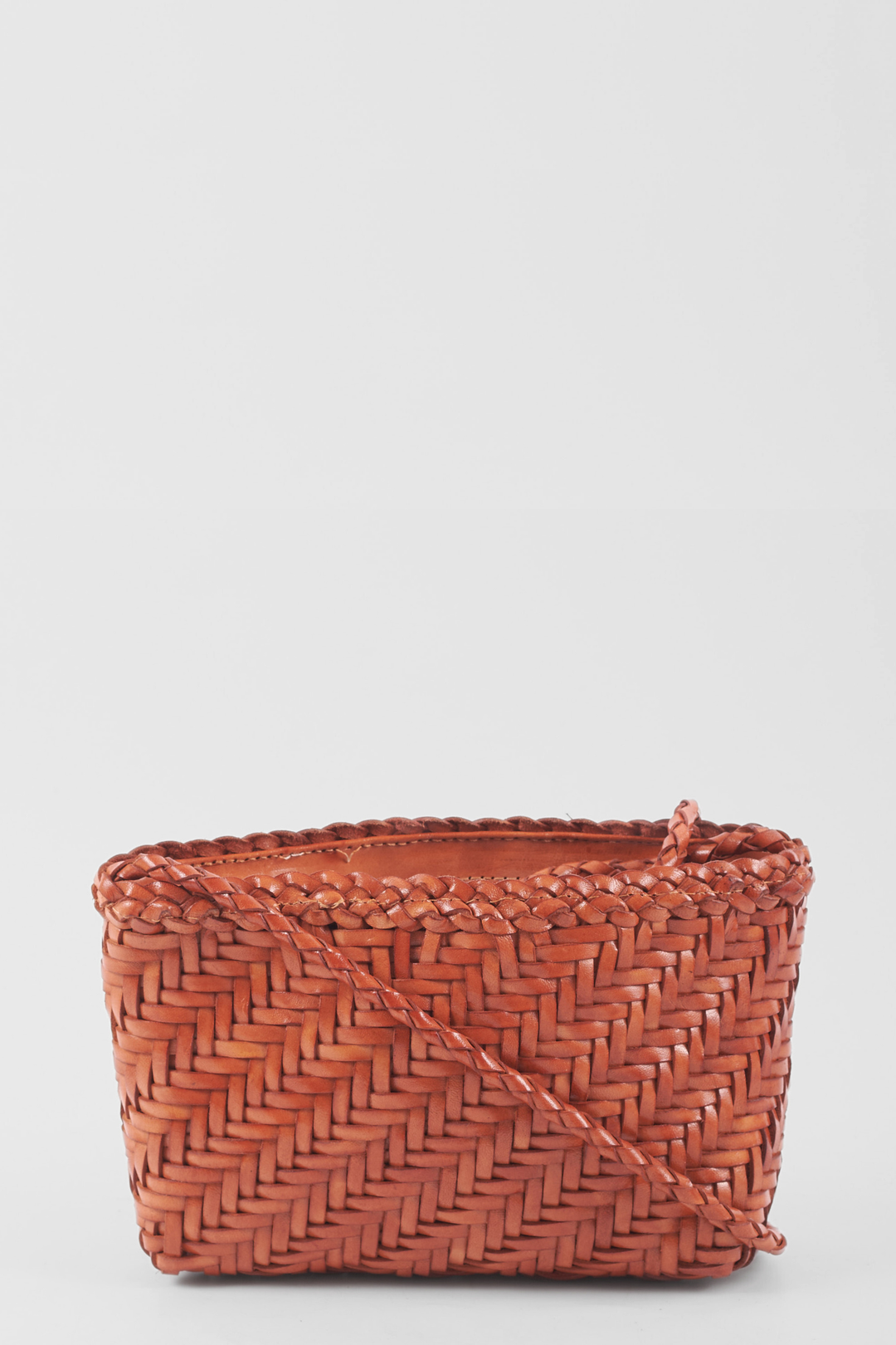 Sia Leather Crossbody- Tan