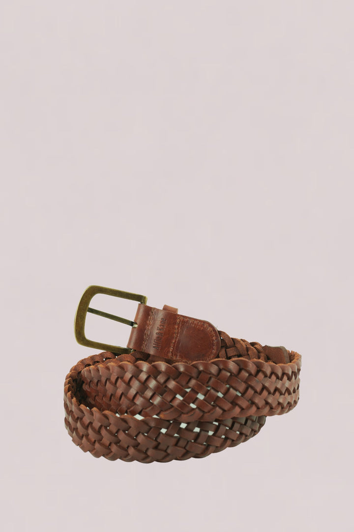 Teo Woven Leather Belt