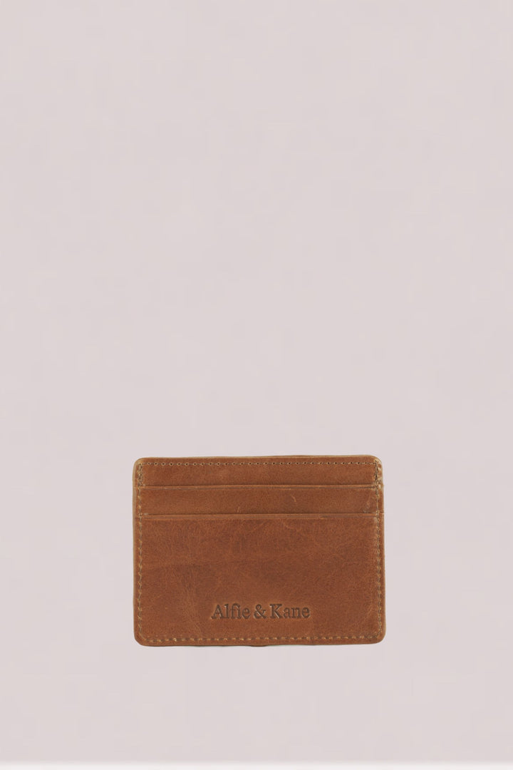 Luca Card Holder Tan