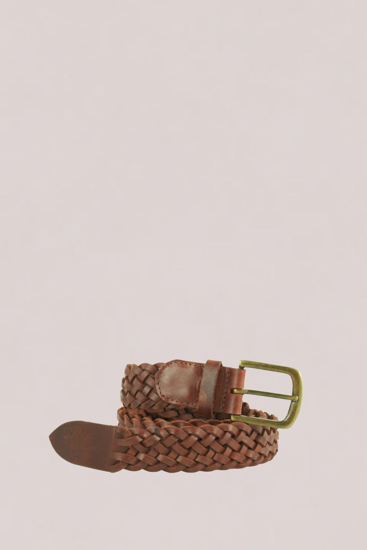 Teo Woven Leather Belt