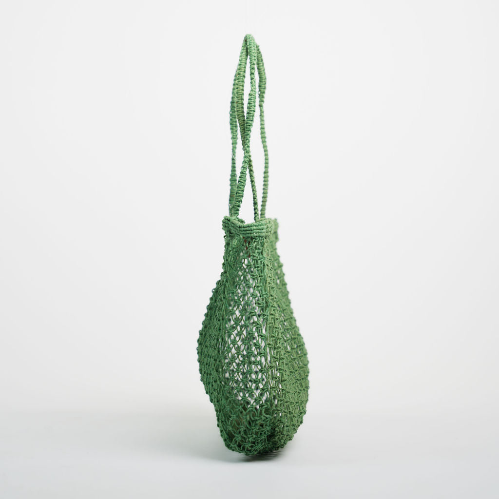 Large Amara Jute Shopper Bag- Green