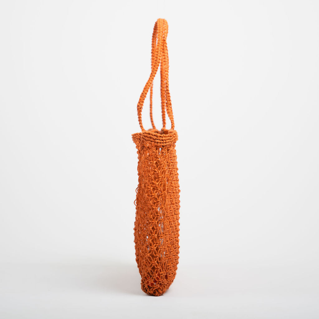 Amara Large Jute  Bag- Orange