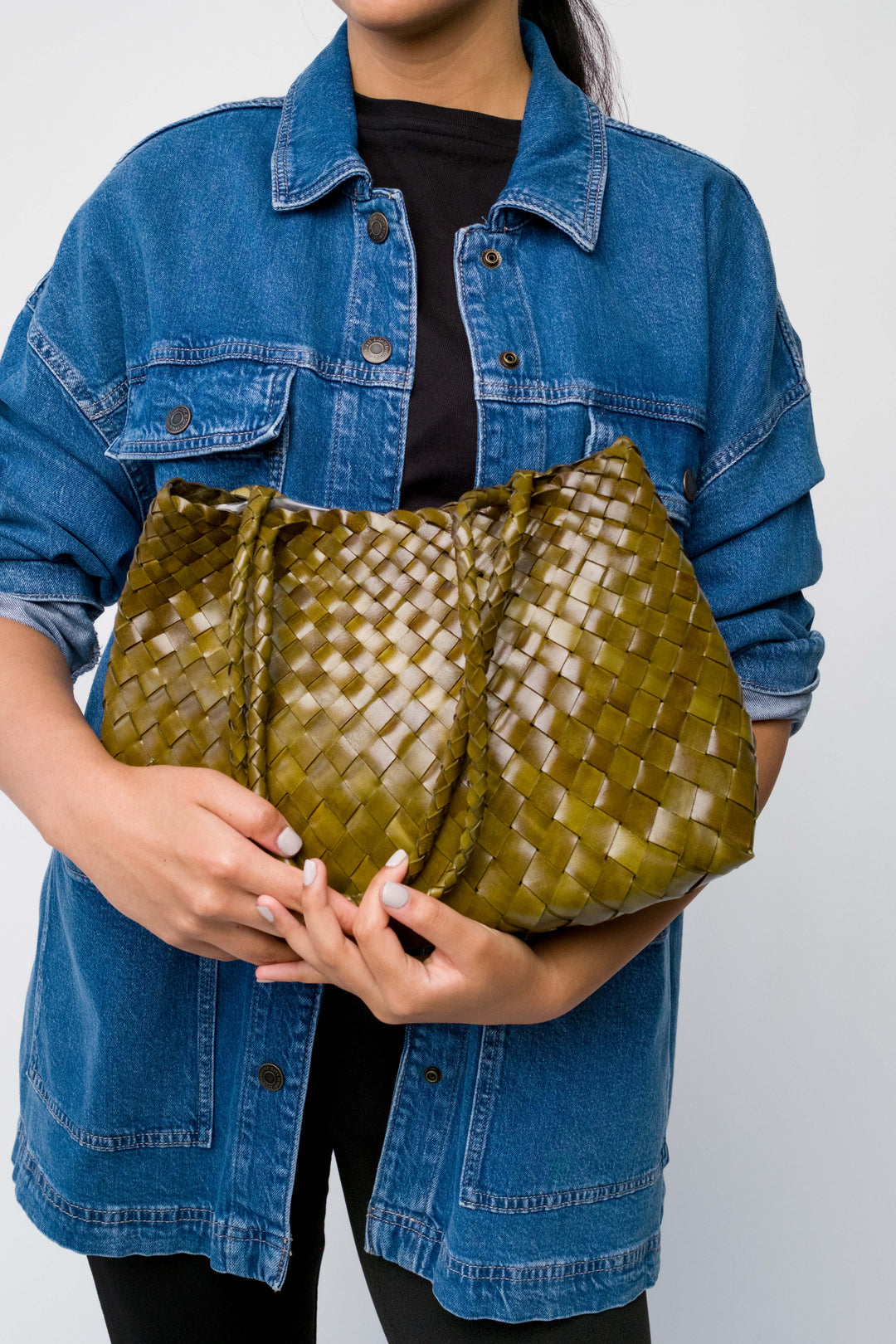 Selina Long Handle Shoulder Bag - Bamboo Green
