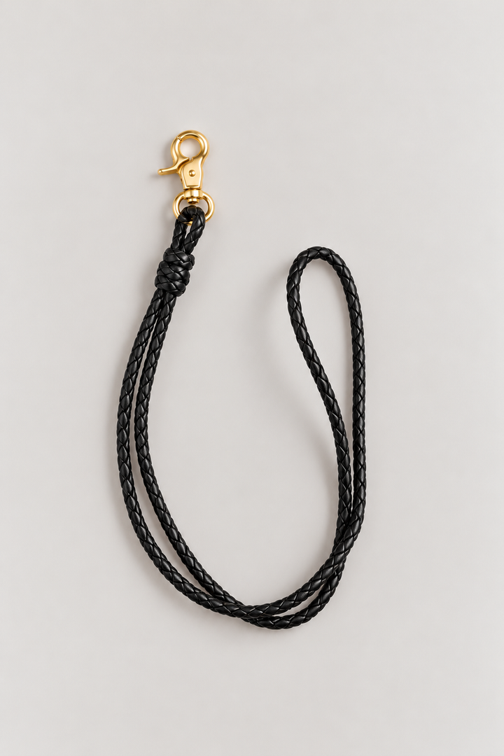 Woven Leather Phone Strap
