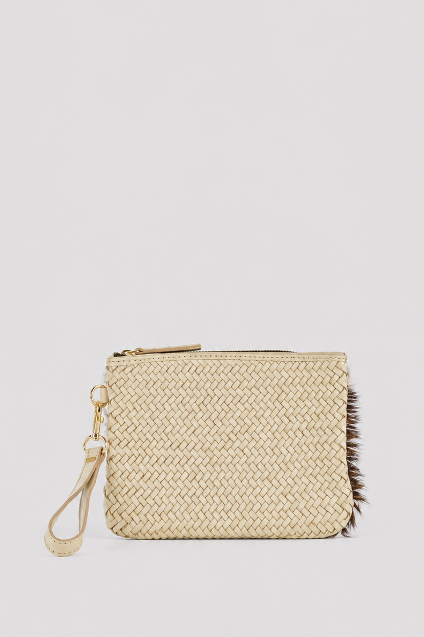 Hair-On Leather Wristlet Pouch-PRE ORDER