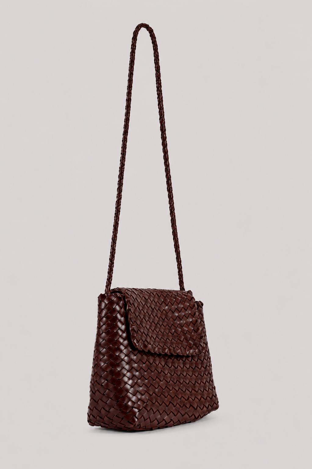 Woven Leather Crossbody Bag