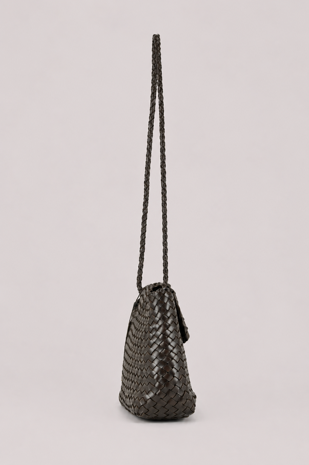 Woven Leather Crossbody Bag