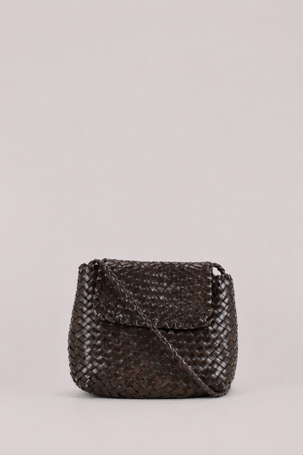 Woven Leather Crossbody Bag