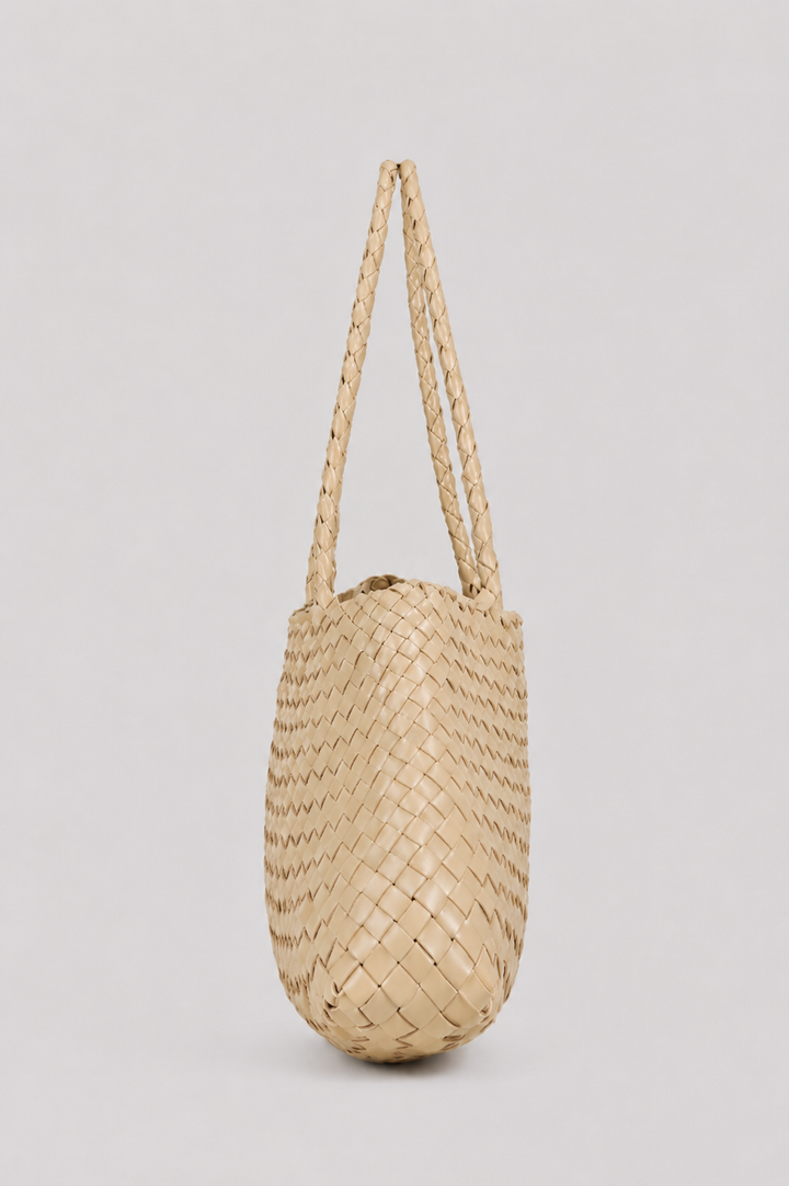 Selina with a woven base - Butter Yellow