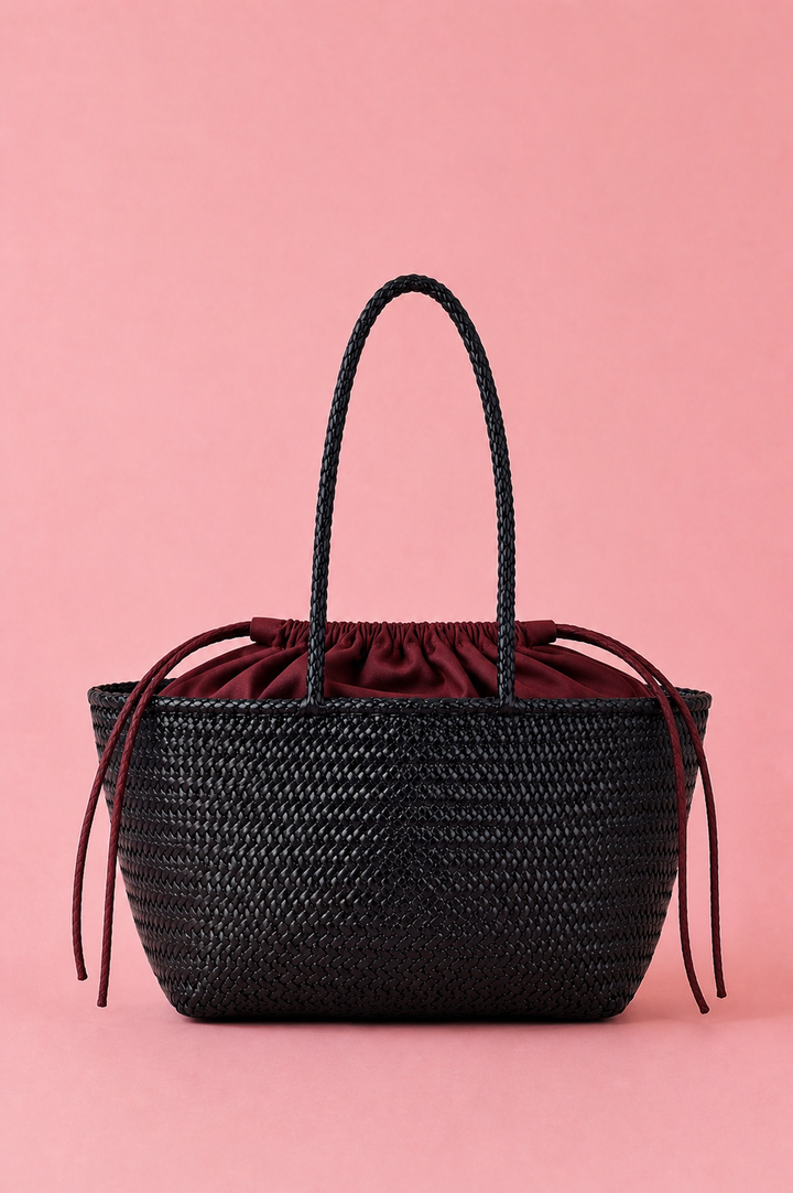 Black Amora with Burgundy Insert
