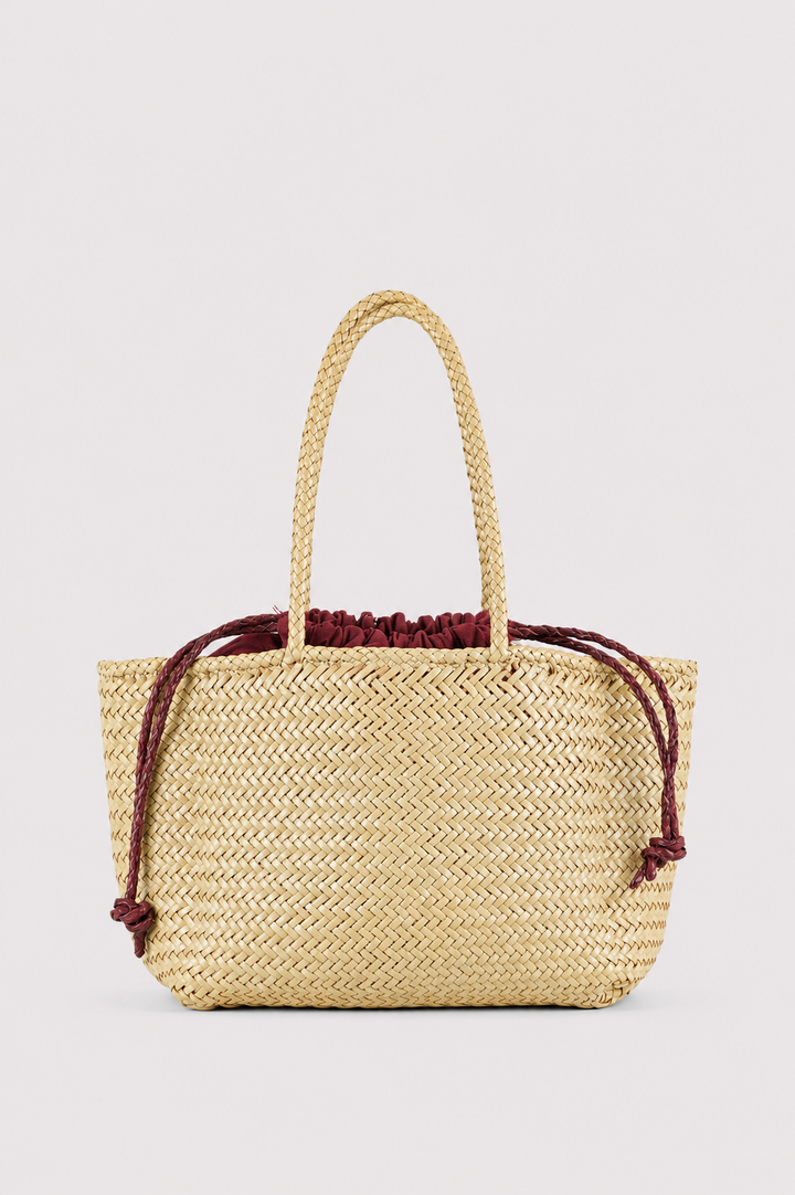 Amora- Butter Yellow with a Burgundy Insert