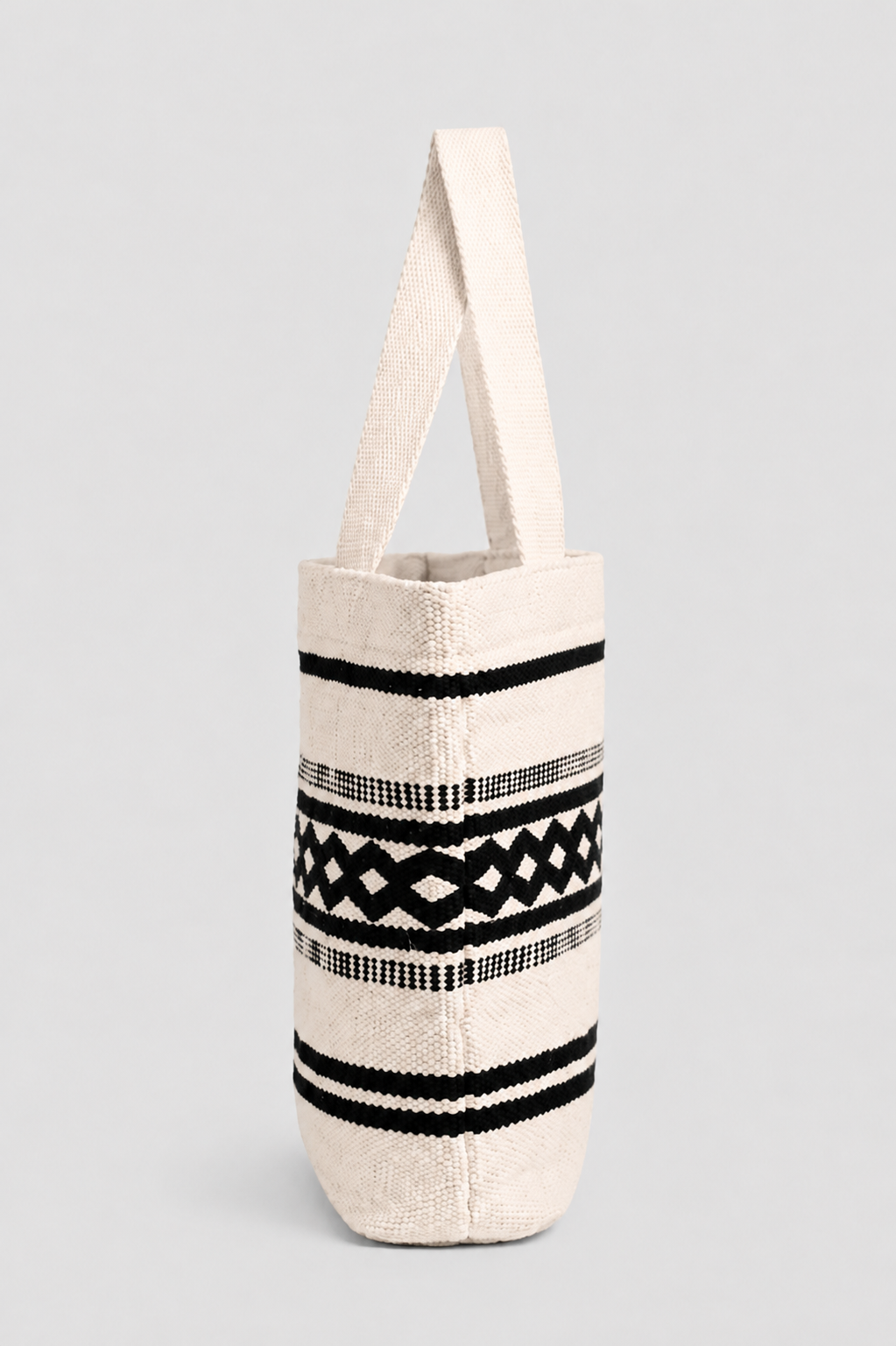 Borsa tote in cotone Gauri con nappa