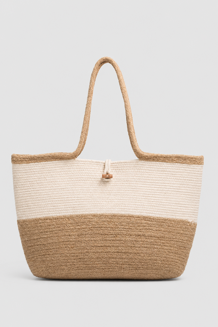 Noori Jute & Cotton Rope Bag