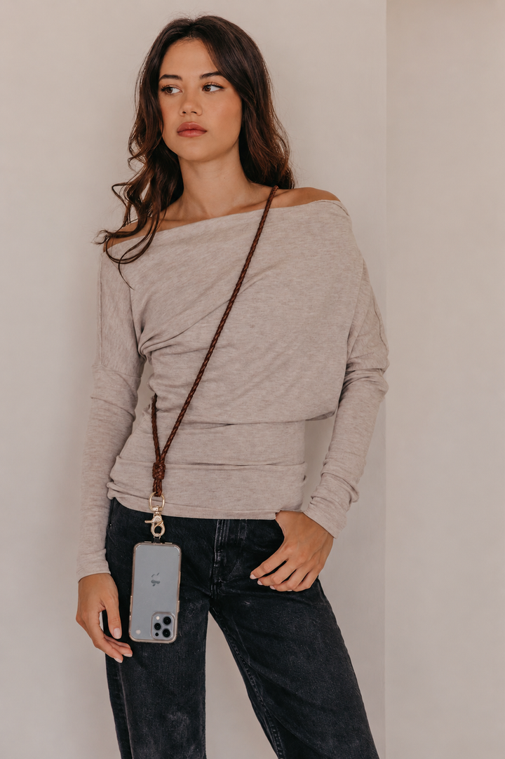 Woven Leather Phone Strap