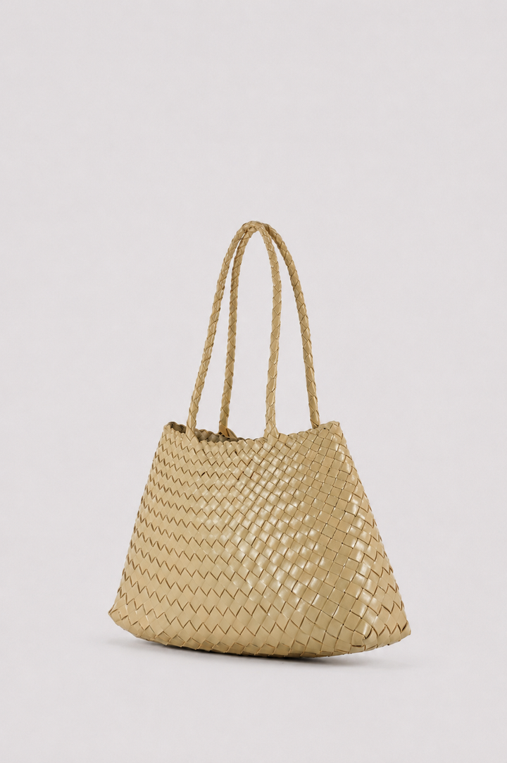 Selina with a woven base - Butter Yellow